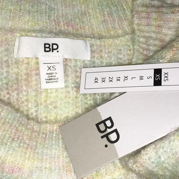 BP Nordstrom Marl Knit Pullover Sweater Pastel XS - Picture 9 of 10